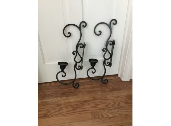 Iron Sconce Wall Candle Holders