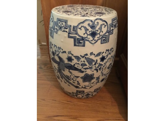 Large Blue And White Ceramic Stand