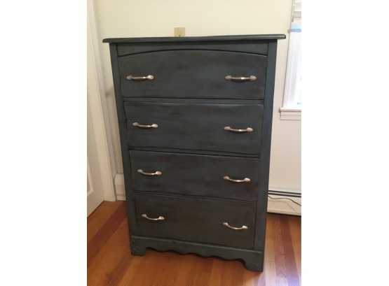 Solid Wood Pickled Finished Chest Of Drawers
