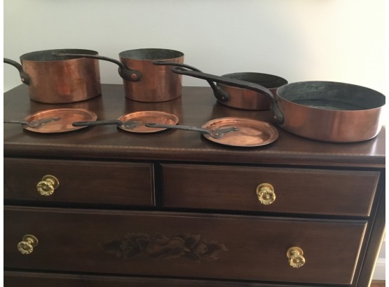 VERY OLD COPPER POTS