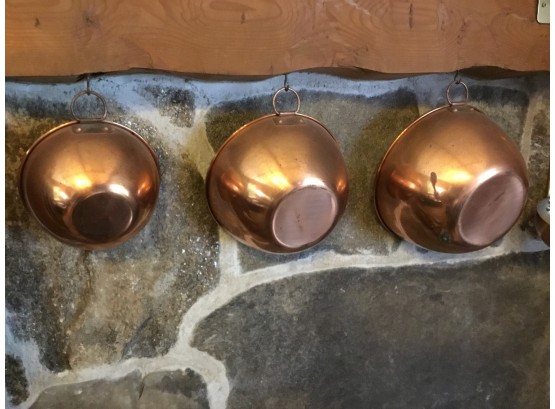 Set Of Copper Bowls