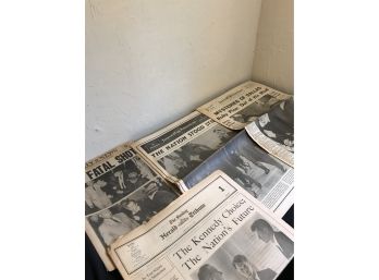 Vintage Newspapers Related To JFK Assassination
