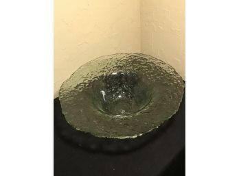 Huge Mid Century Stile Glass Bowl