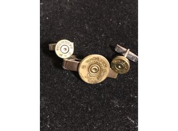 Rare Winchester And Remington Cuff-links And Tie Clip