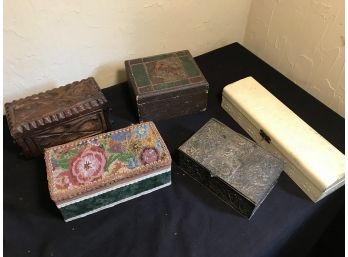 Group Of Antique Boxes