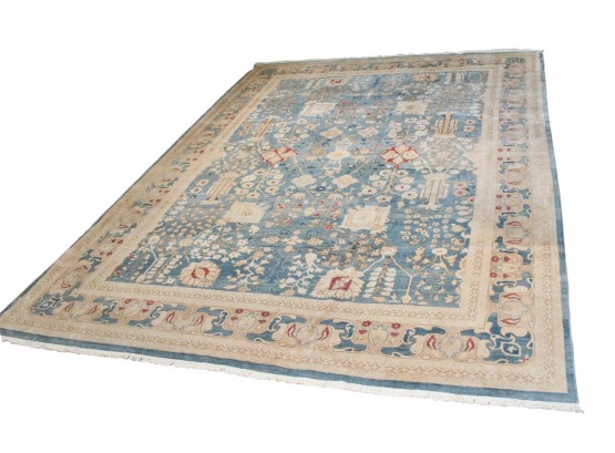 Hand Knotted Oriental Pakistan Area Rug From The Mogul Collection 9'9' X 13'7' (RETAIL $7,275)