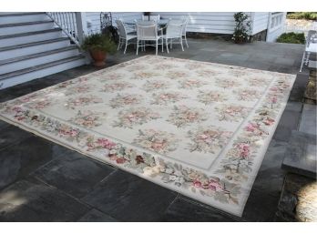 Chinese Needlepoint Rug With Rubber Padding (RETAIL $5,050)