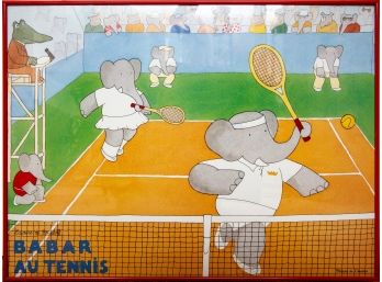 Babar Tennis Framed Poster