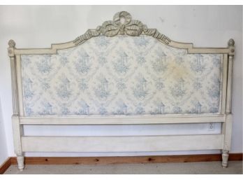 Louis XVI King Upholstered Headboard (RETAIL $2,844)