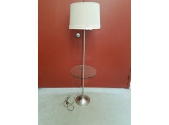 60s Mid Century Laurel Floor Lamp With Glass Table