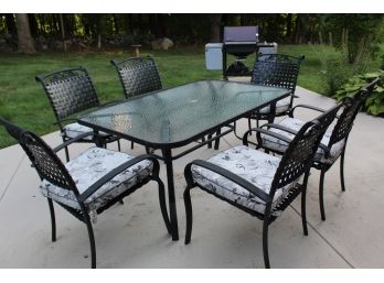 9 Pc Iron Patio Dining Set