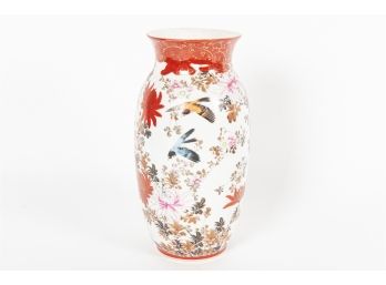 Stunning Hand-Painted & Signed Japanese Imari Vase