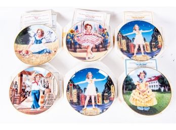 Set Of Six Shirley Temple Collector's Plates