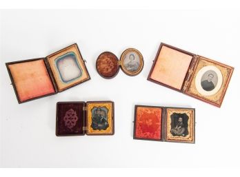 Collection Of Five Antique Pocket Photo
