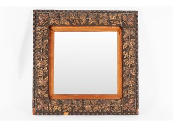 Square Mirror With Antique Grapevine Frame