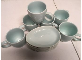 Pretty Blue Mug/Plate Set