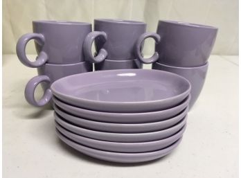 Pretty Lavender Mug/Plate Set