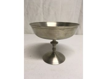 Vintage Footed Pewter Dish