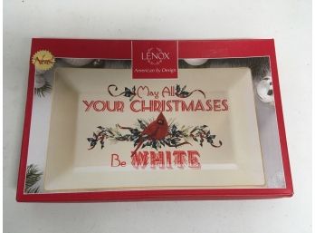 NIB Lenox 'White Christmas' Platter