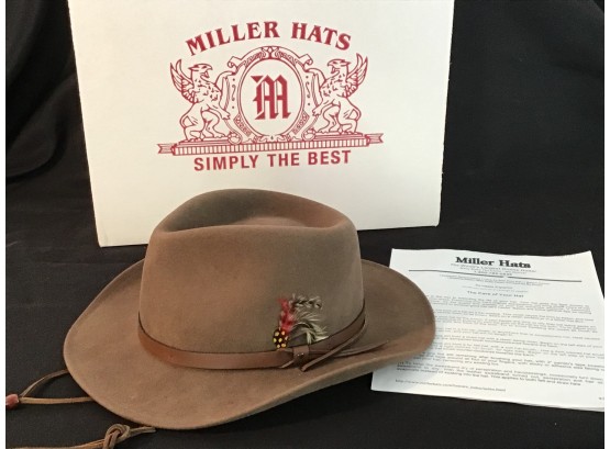 MILLER HATS SIZE XLARGE With TIE STRAP