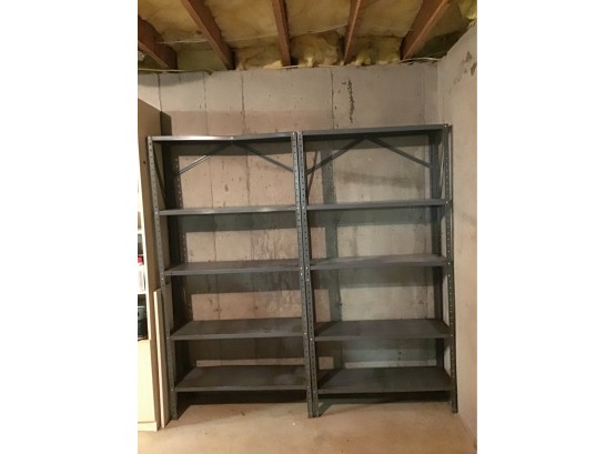 Set Of 2 Metal Shelves