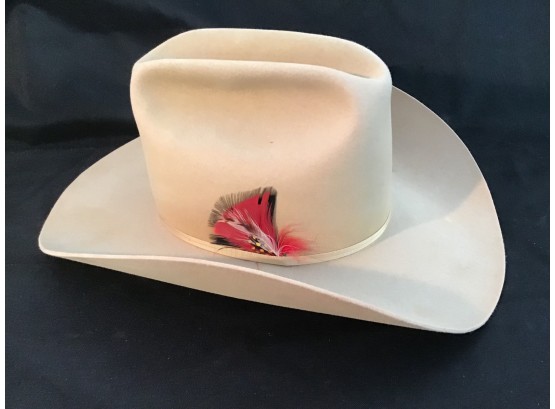 Off White Western Ware Size 7 3/8 Hat
