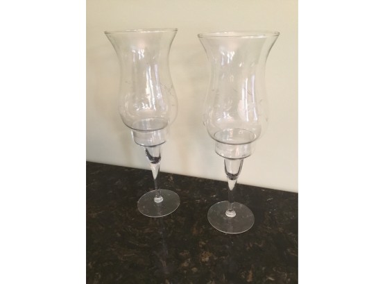 Princess House Crystal Candle Holders
