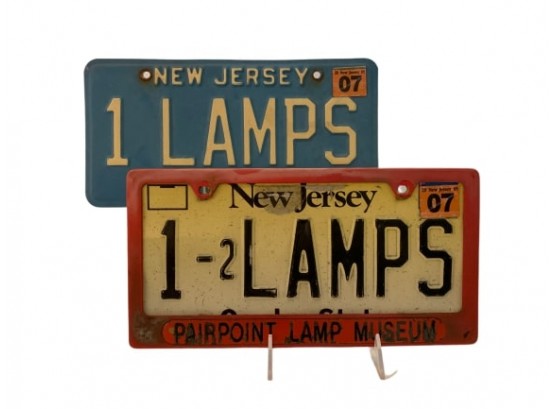 Pair Of Personalized NJ License  Plates