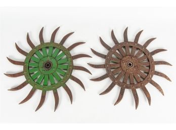 Vintage Farm Equipment - Tilling Wheels