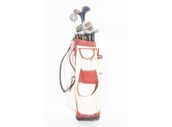 Set Of Eight MacGregor Golf Clubs In Atlantic Bag