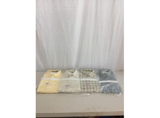Four Large Dry Cleaning Shirts 2 Geoffrey Bean One From The Exchange The Other From The Gap