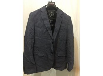 Nice Blue Played Sports Jacket US Size 44 Regular Very Clean Just Wrinkled Came Out Of Storage No Rips Tears E