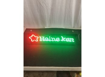 Fluorescent Heineken Bar Light Works Perfect No Damage With A Switch