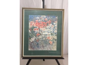 Well Listed Artist( Childe Hassam) Watercolor Print Sign Lower Left And Dated