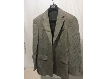 Gray Plaid Sportcoat 42 Long Clean No Rips Or Tears Just Needs Pressing