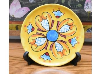 Dipinto A Mano Handpainted Signed Plate 6.5'