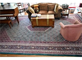 Stunning Hand Woven Wool Oriental Room Sized Rug 18'3''x 12', Thick Pile, Excellent Condition