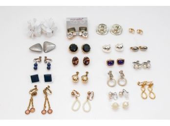 Collection Of Clip On Earrings - 19 Pairs