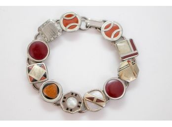 Artisan Hilary Hand Made Vintage Cuff Link Bracelet