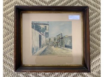 Vintage Framed Print By Maurice Utrillo