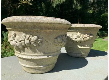 Stone Planter Pair