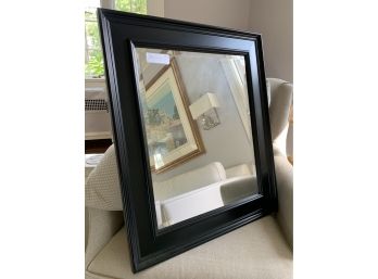 Black Framed Beveled Mirror