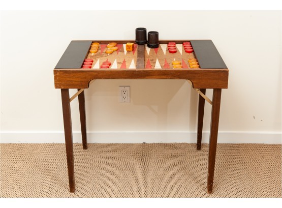 Mid-Century Modern Backgammon Table
