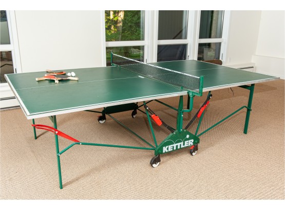 Kettler Ping Pong Table With Paddles & Balls