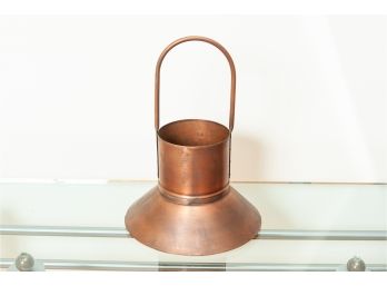 Copper Planter With Handle