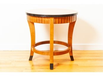 Solid Wood Round Top Accent Table