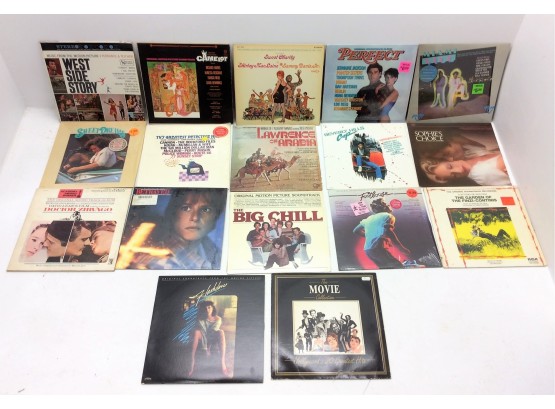 Mixed Lot Of Original Soundtrack Vinyl Records Footloose Big Chill Flashdance West Side Story Camelot Lawrence