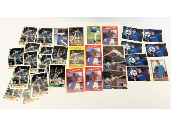 Mixed Lot Of Randy Johnson Seattle Mariners Baseball Cards Topps Donruss 1990’s