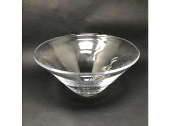 Simon Pearce Large 13' Conical Crystal Bowl - Retired