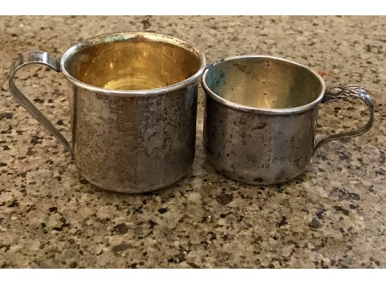 Pair Of Silver Cups
